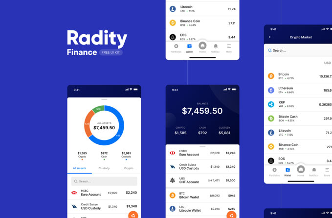 Radity Finance - UI Kit